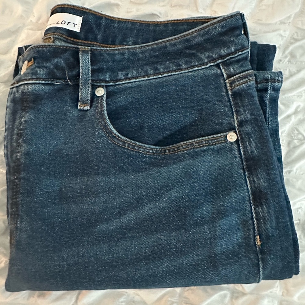 LOFT Curvy Slim Jeans